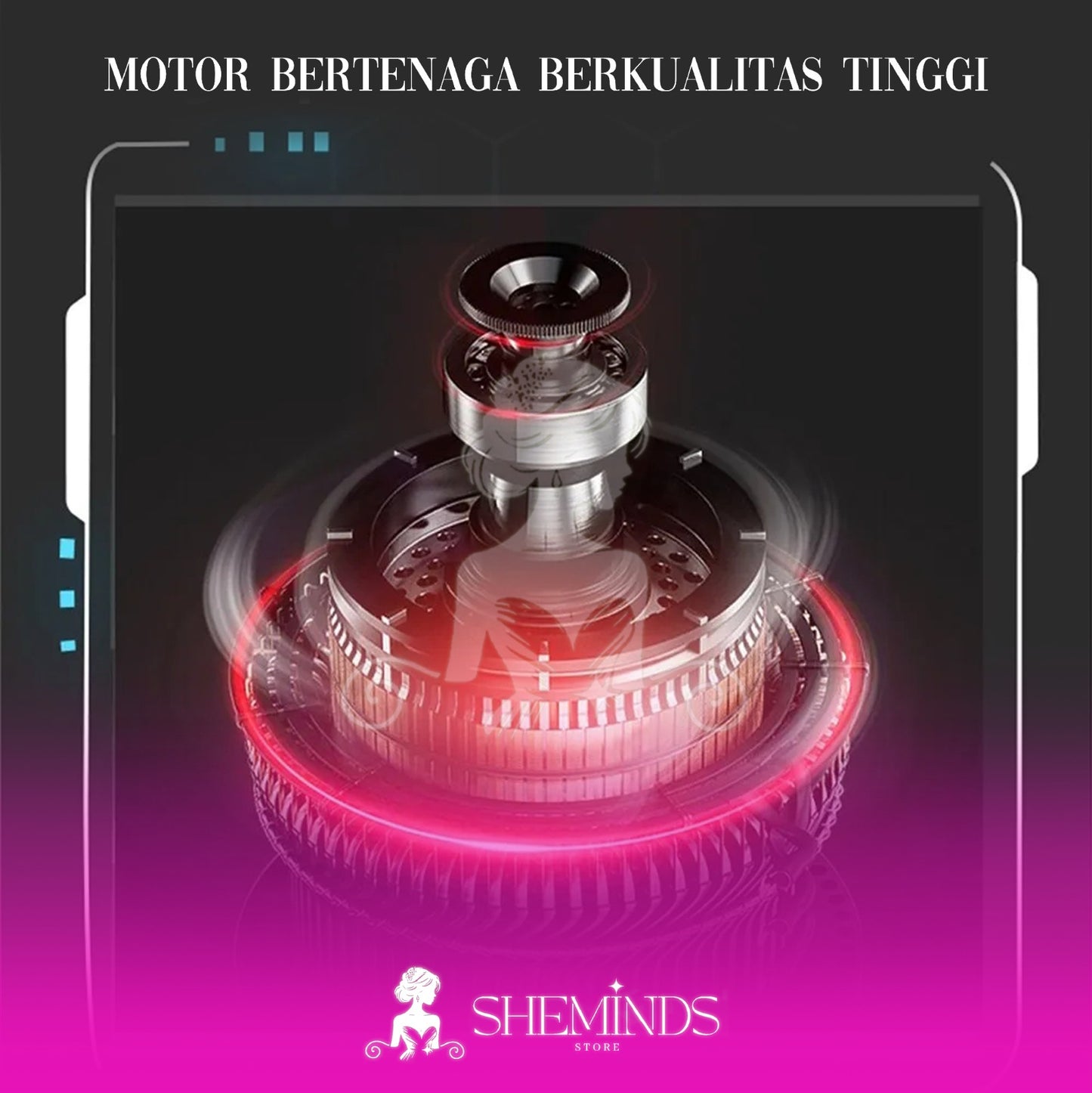 SHEMINDS Masturbator Otomatis 3-in-1 – 10 Mode Getar, 7 Mode Hisap & Suara Wanita Menggoda