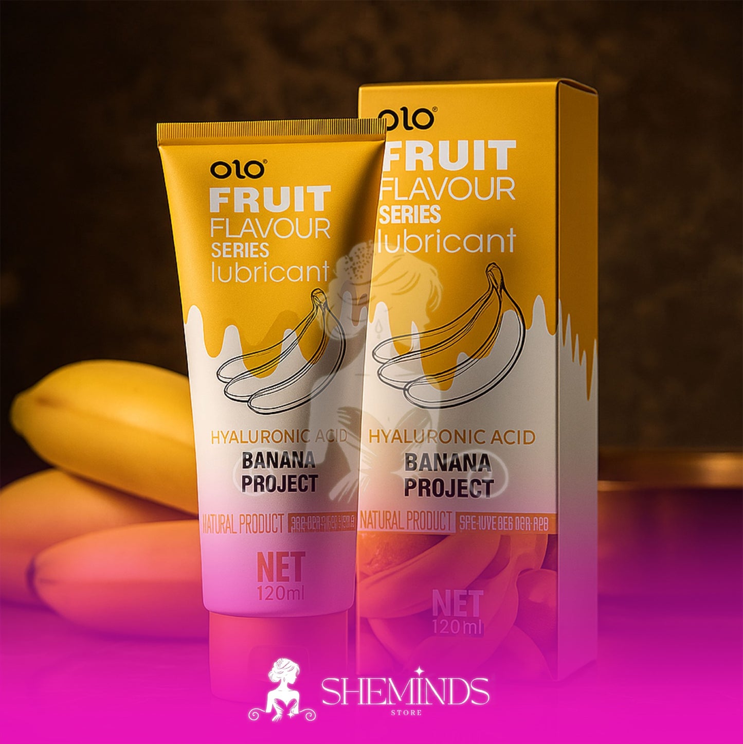 SHEMINDS - OLO Fruit Flavour Lubricant Gel – Pelumas Rasa Buah | Water-Based | 120ml | Kemasan Tube