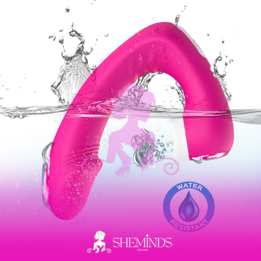 SHEMINDS Vibrator Lidah Putar 2in1 | 9 Mode Getar + Licking | Alat Latih Sensual Wanita Modern