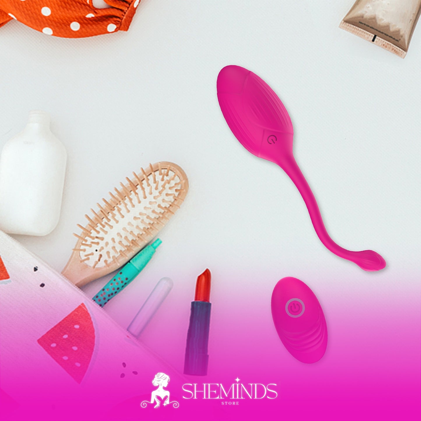 SHEMINDS Kegel Vibrator Fleksibel | 10 Mode Getar | Alat Latih Intim Wanita | Bisa Dipakai Pasangan