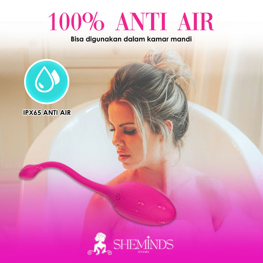 SHEMINDS Kegel Vibrator Fleksibel | 10 Mode Getar | Alat Latih Intim Wanita | Bisa Dipakai Pasangan